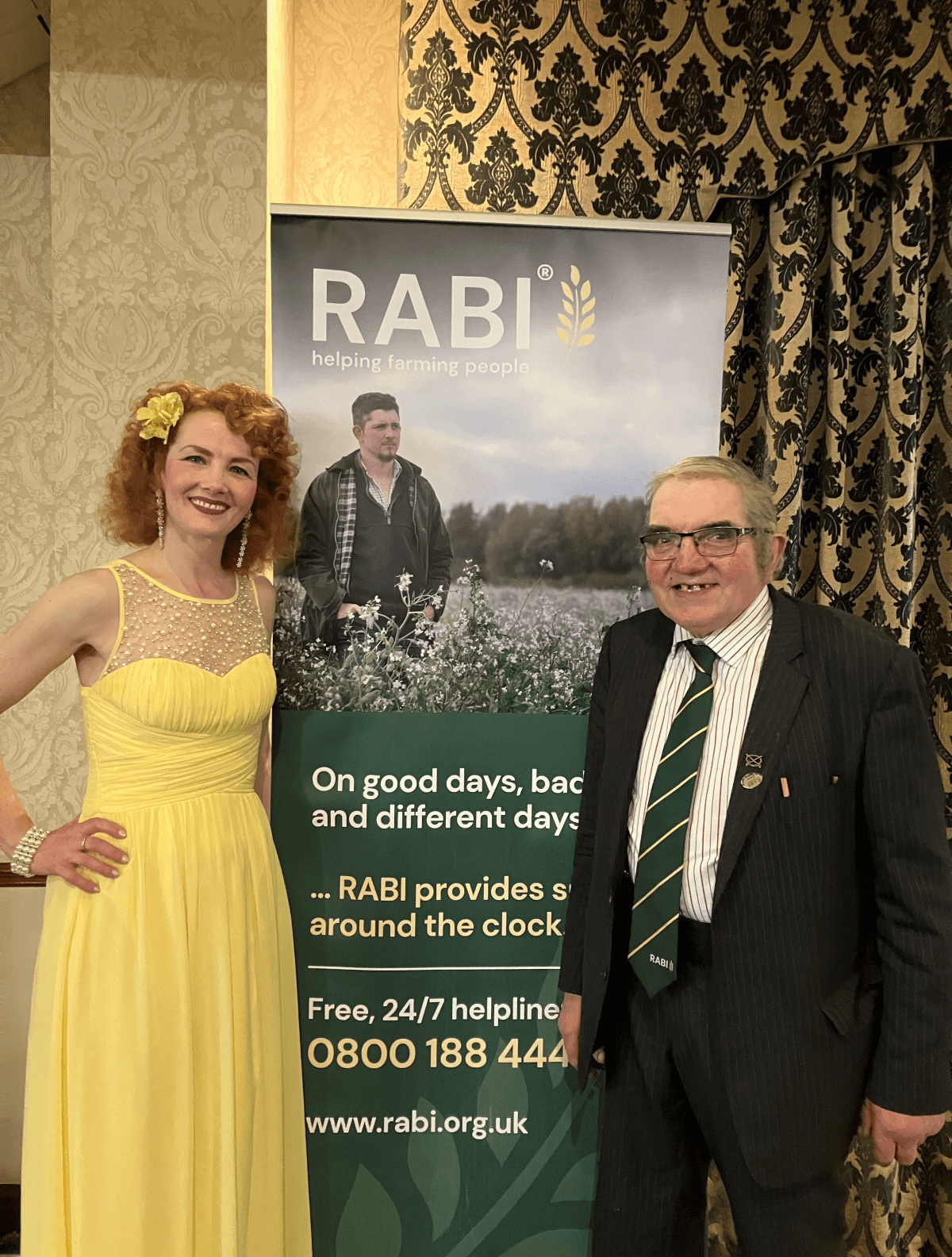 Lola Lamour and Mike Shelley Staffs Chairman