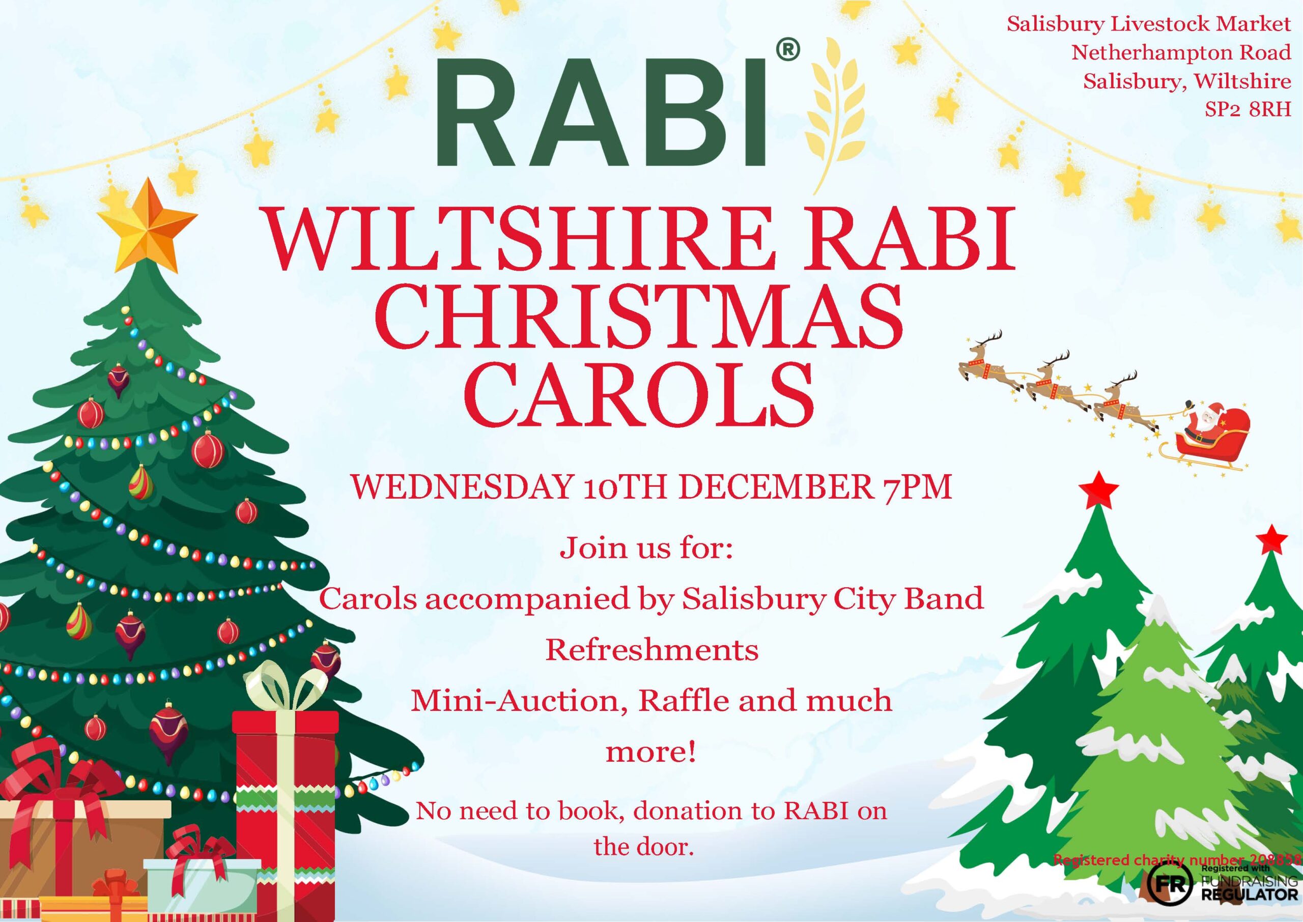 Wiltshire RABI Christmas Carols Poster 2025