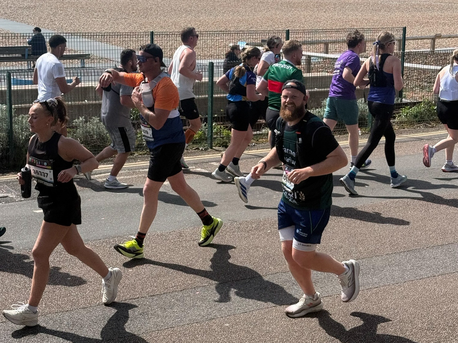 Simon Foot running the Brighton Marathon