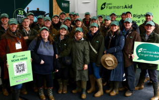 The Hawkstone Farmers Choir at RABI stand at the Cereals Event