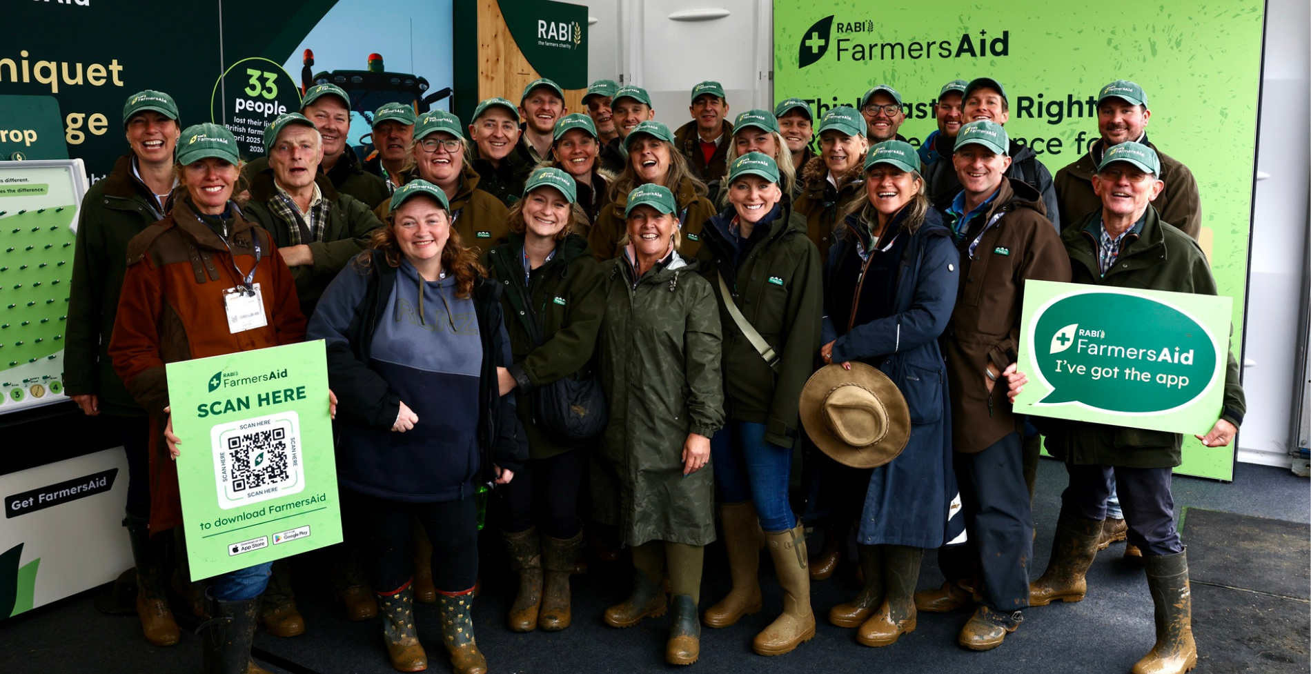 The Hawkstone Farmers Choir at RABI stand at the Cereals Event