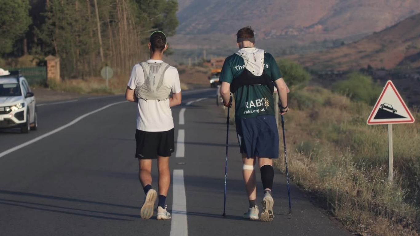 Will Hyde and Tom Darby running
