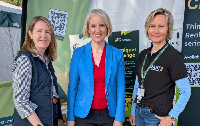 RABI welcomed Secretary of State for Environment, Food and Rural Affairs Emma Reynolds to its stand at the Great Yorkshire Show